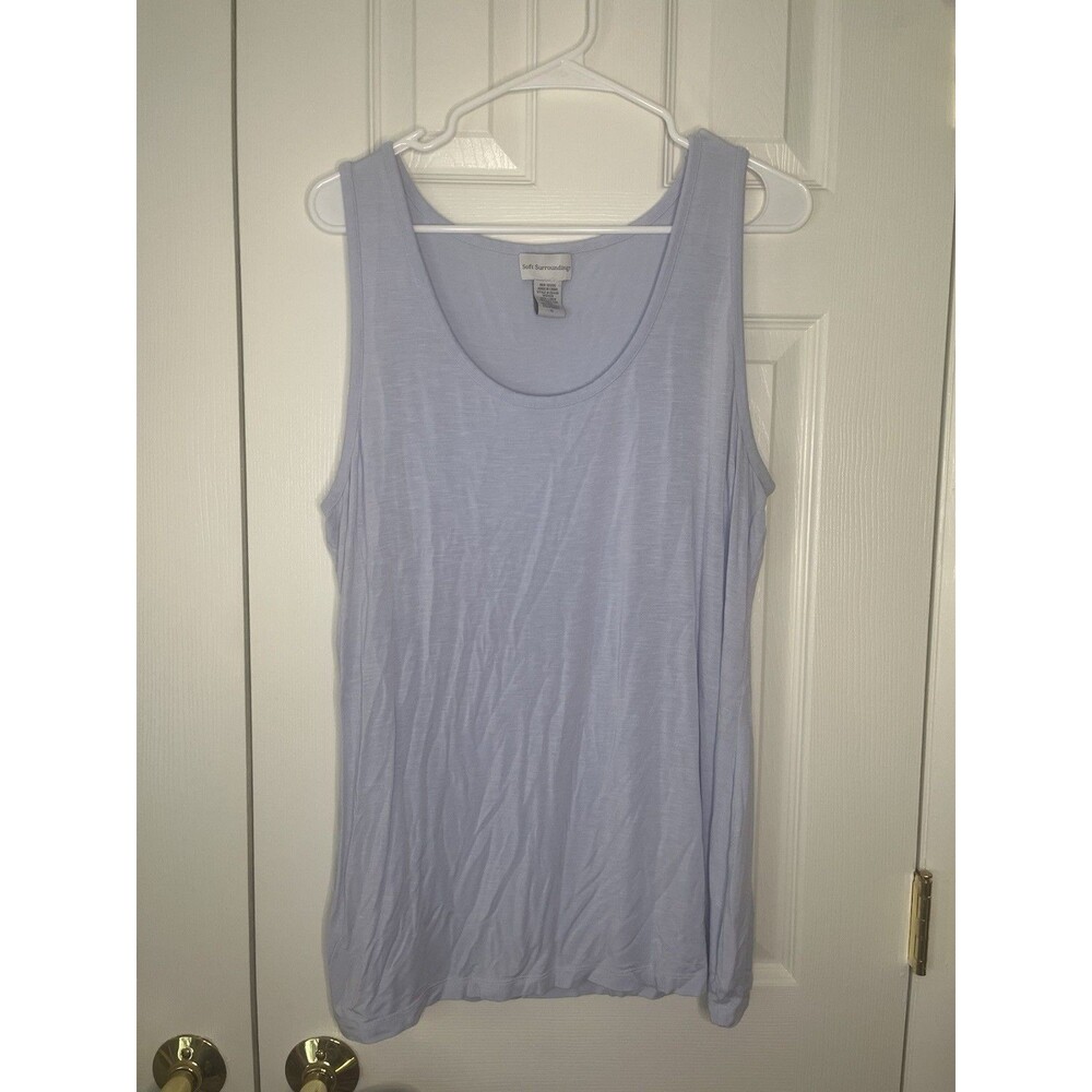 Soft Surroundings Light Blue Tank Top Women XL